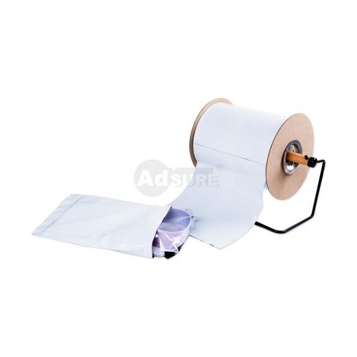 Autobag Rolls of 1750 Auto Bags Poly Bags Clear/Purple 2.5 x 7.5 Free Ship 2 