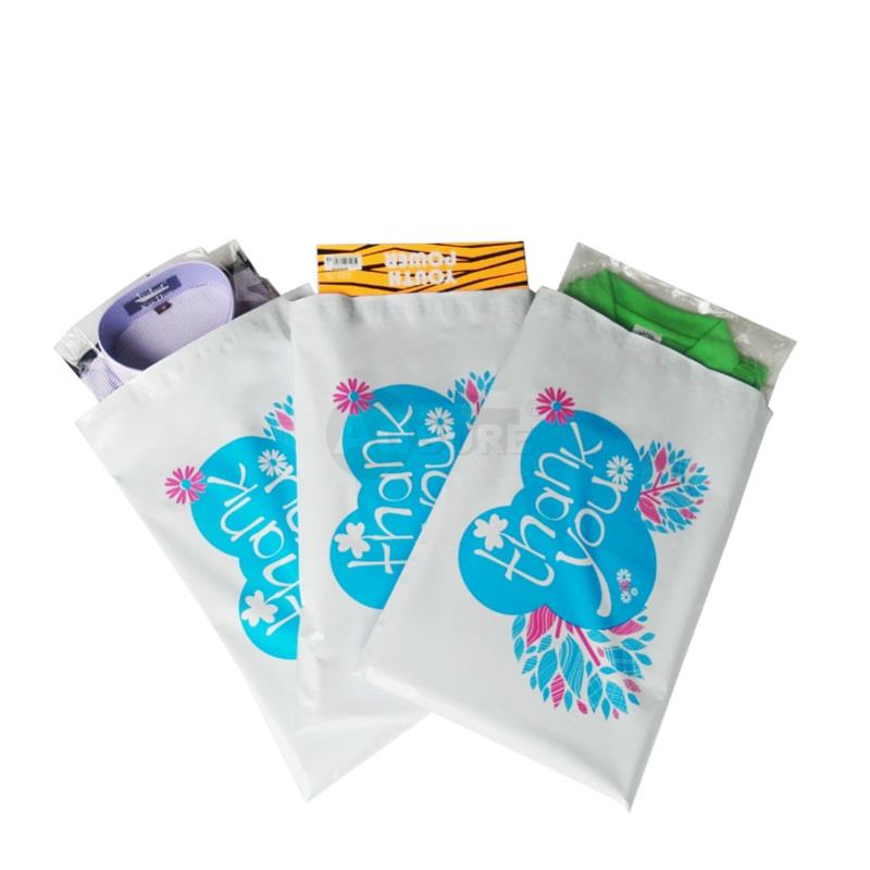 Blue Colored Thank You Design Poly Mailers
