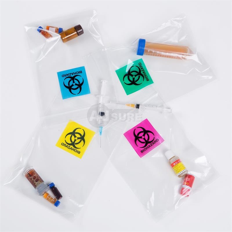 biohazard bags with ziplock closure