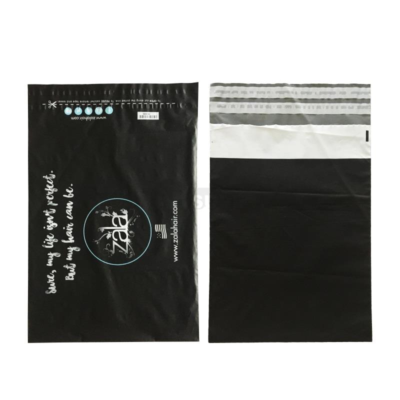 custom matte black poly mailers