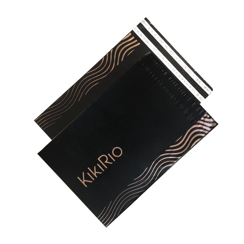 custom matte black poly mailers